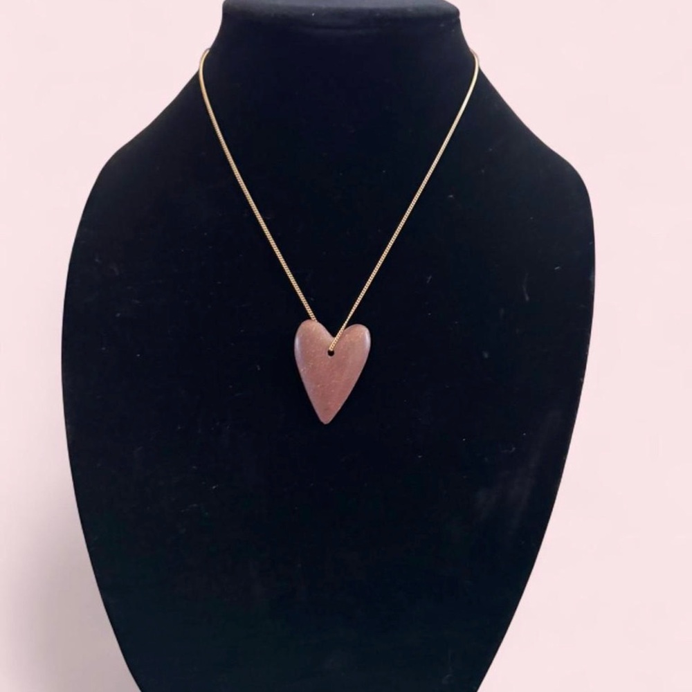 Heart stone Pendant Necklace